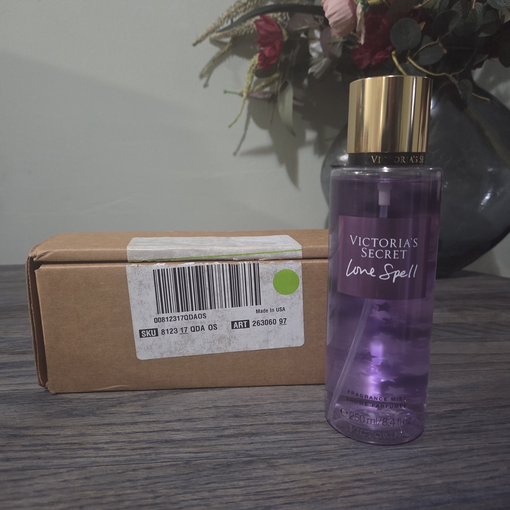 Victoria's Secret Love Spell Mist in Purple with Gold Cap